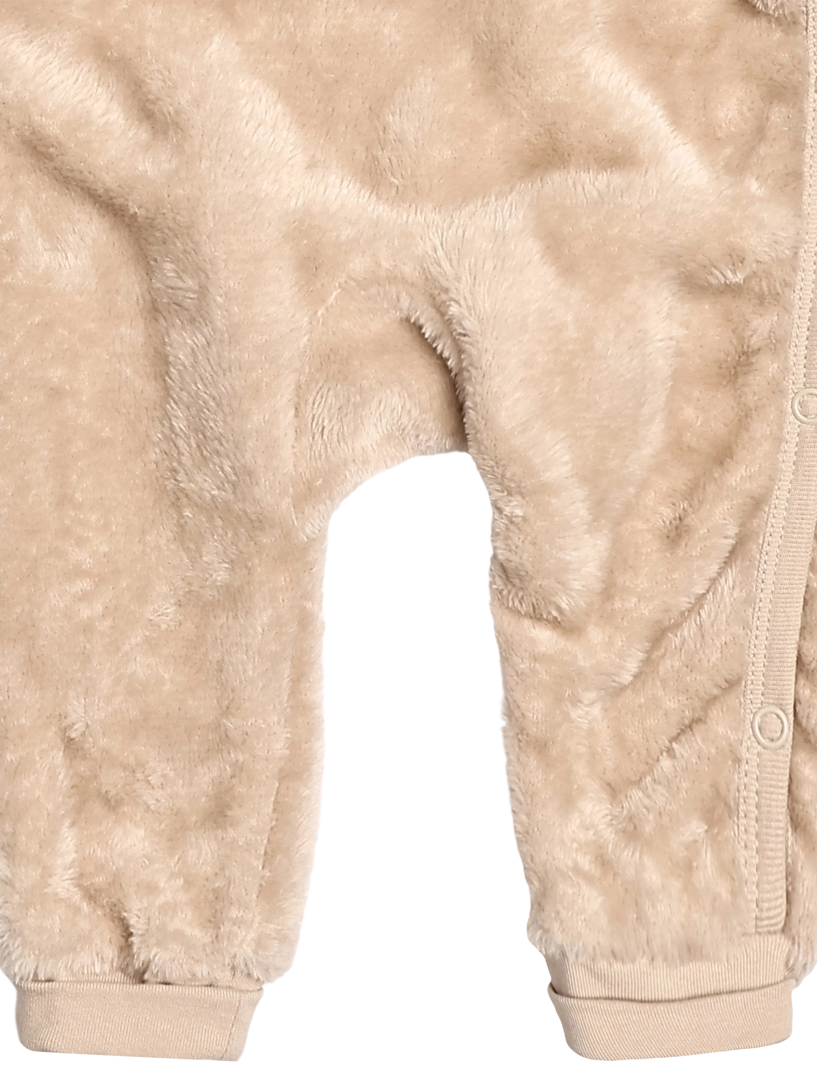 Lindex - Jumpsuit pile w 3d ears and e - beige - 3