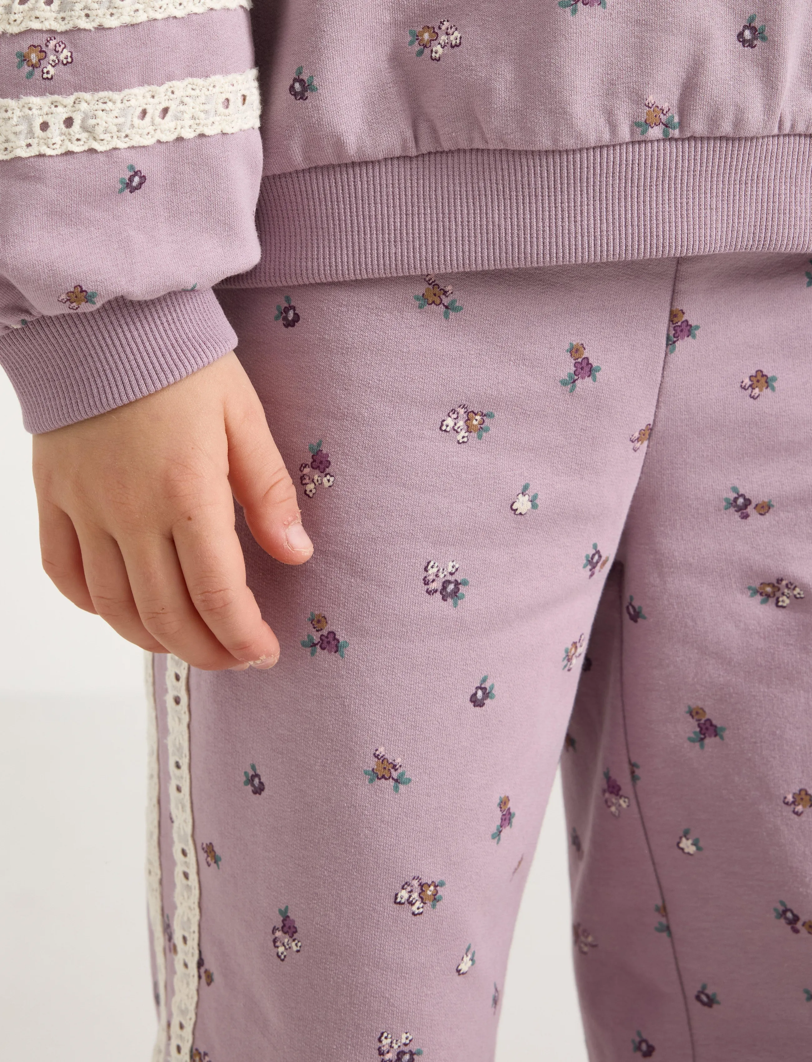 Lindex - Sweatpants with bindings - light dusty lilac - 4