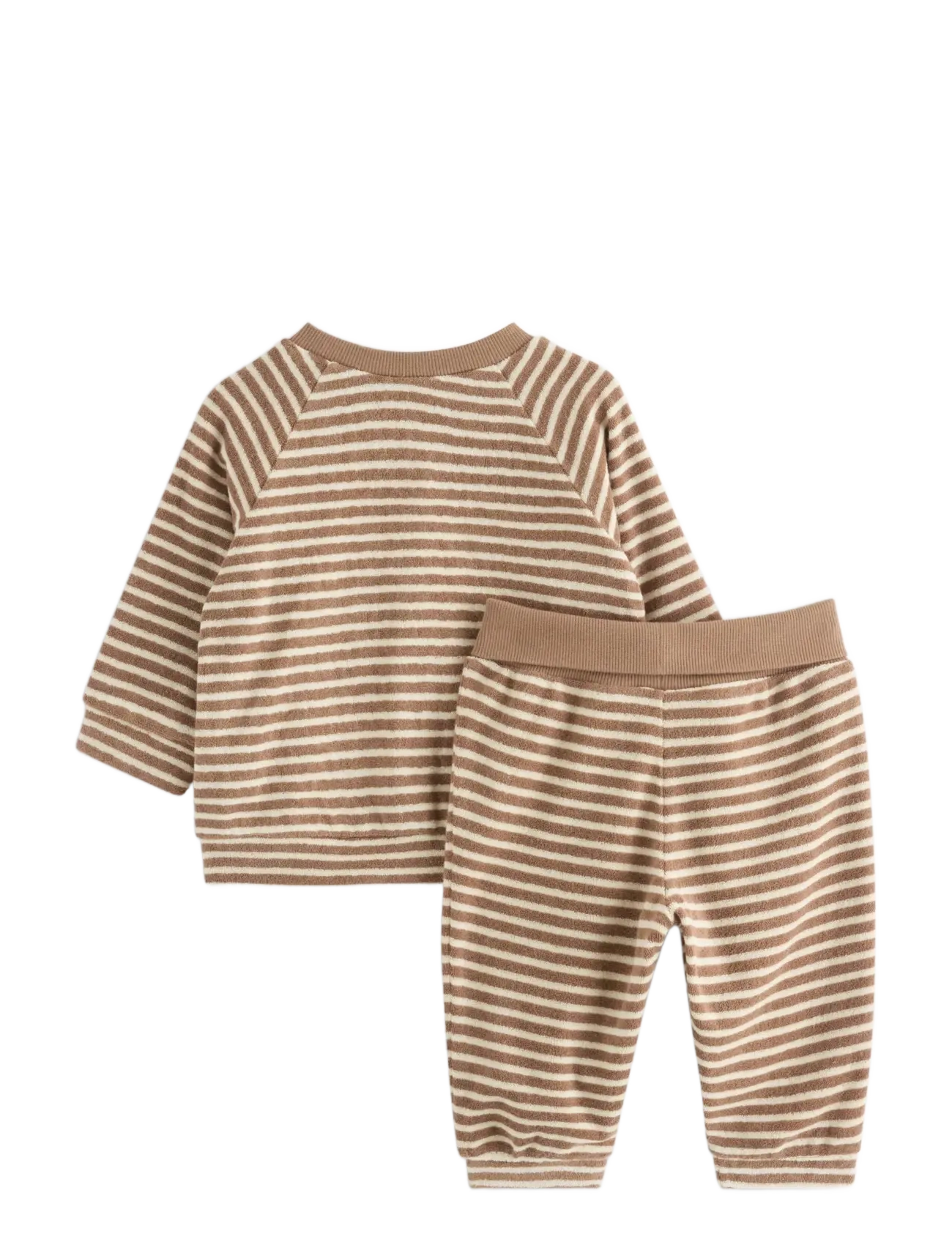 Lindex - Set with terry jacket and trousers - dressikomplektid - light dusty brown - 1