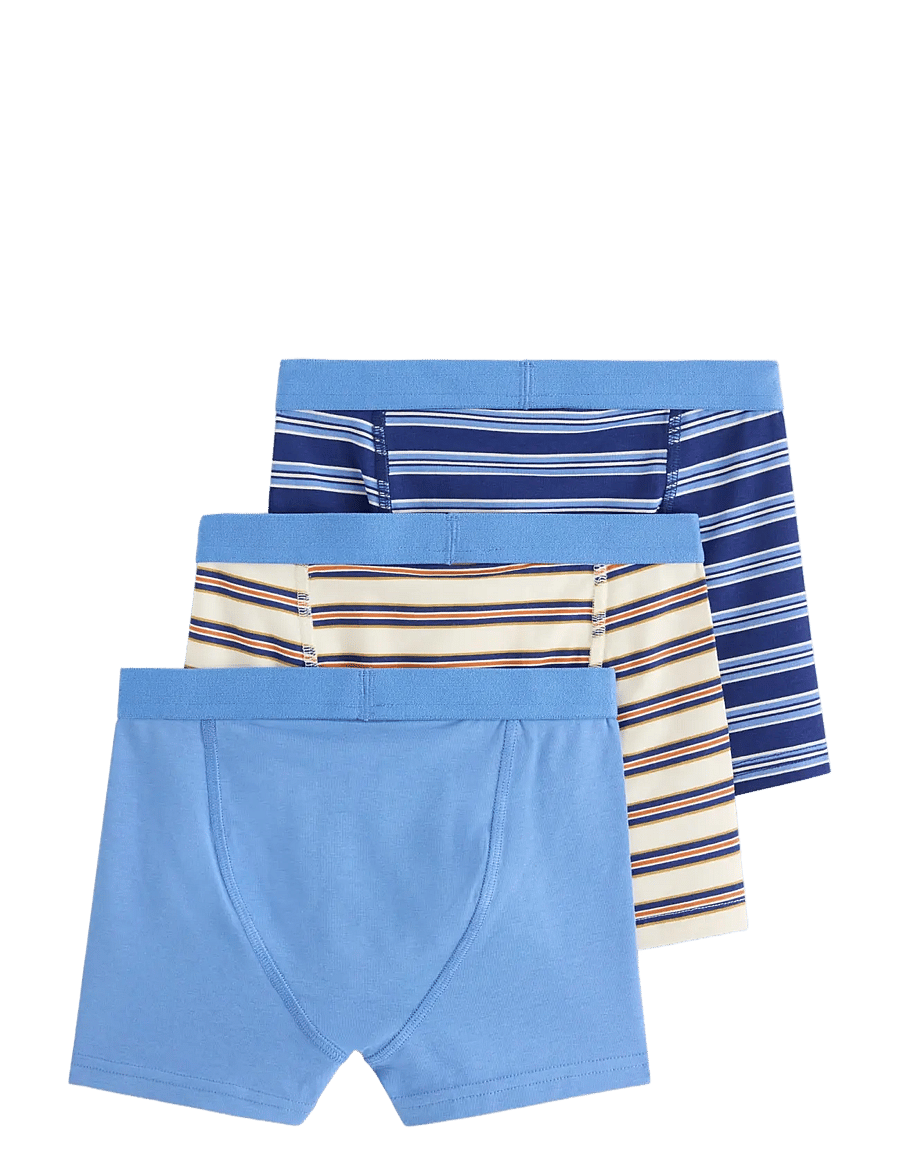Lindex - 3-pack boxer shorts - underbukser - blue - 1