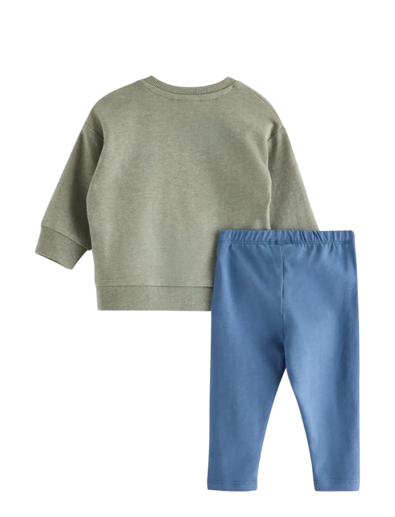 Lindex - Set with sweatshirt and leggings - light dusty aqua - 1