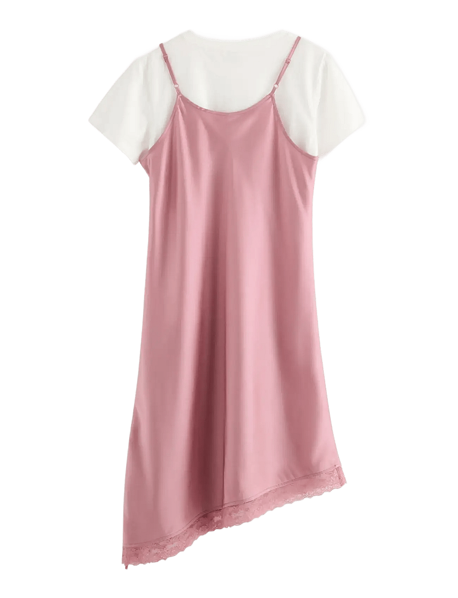 Lindex - Set - dress and t-shirt - komplektid lühikeste varrukatega t-särgiga - dusty lilac - 2