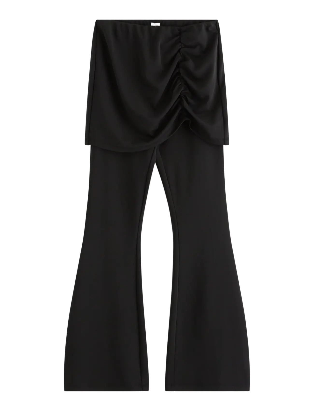 Lindex Jersey trousers with skirt - Kleidung - BLACK / black