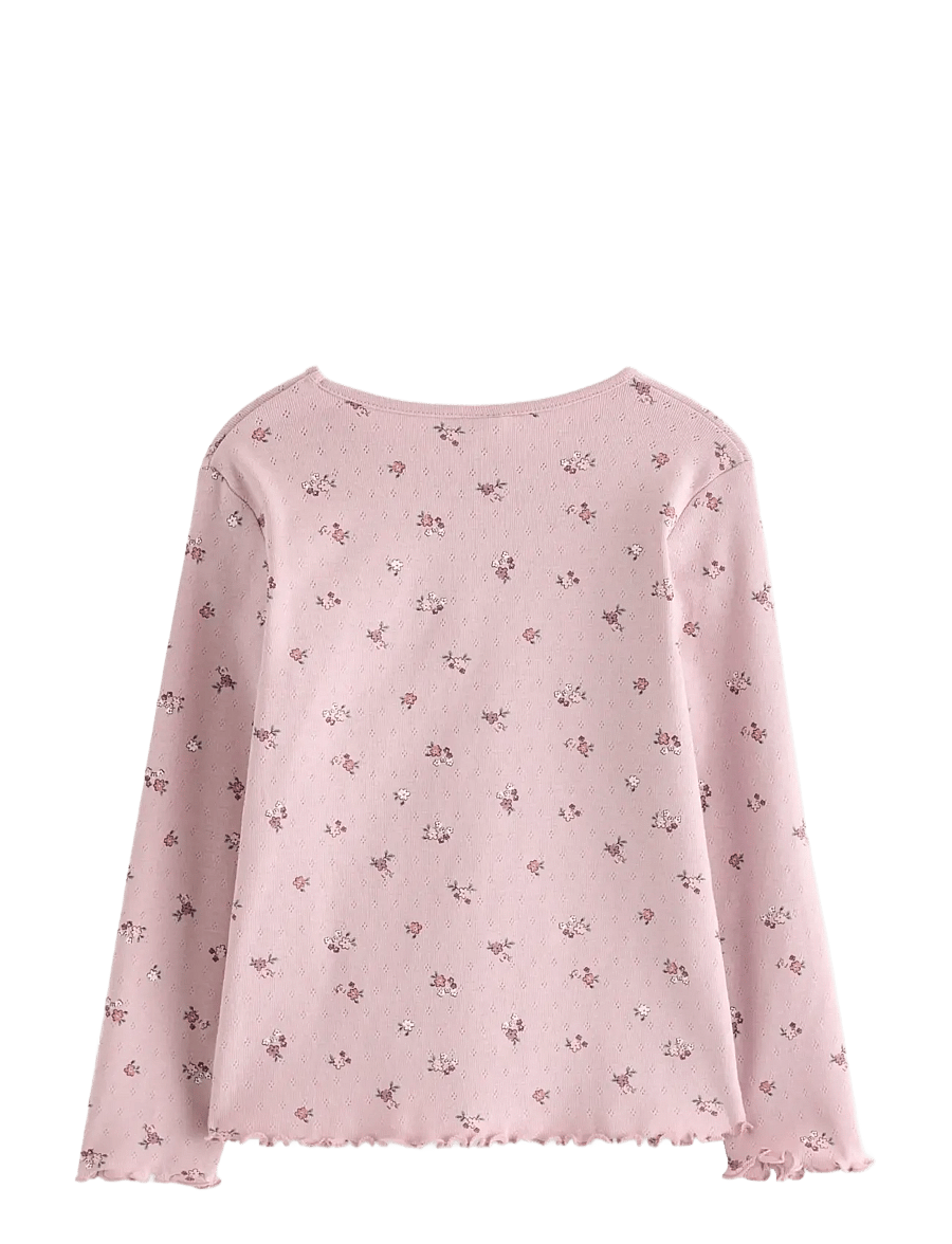 Lindex - Long-sleeved top in pointelle - langärmelig - light dusty lilac - 2
