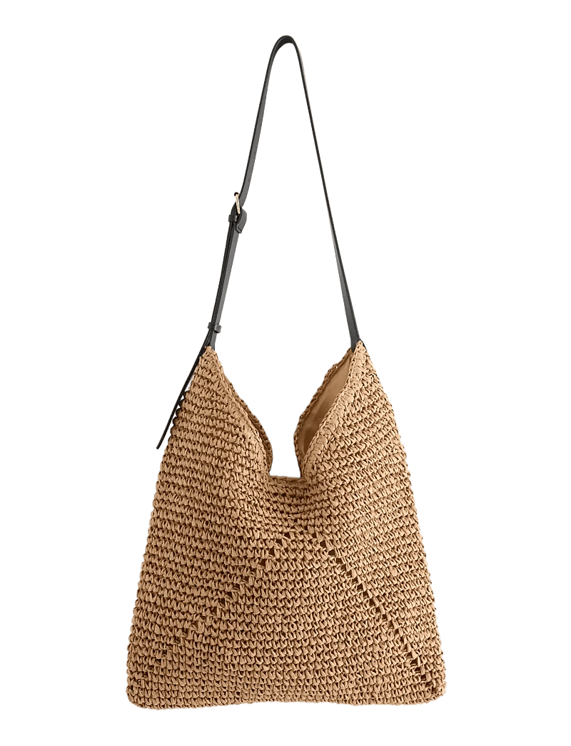 Lindex - Bag in paper straw - mode trends - beige - 0