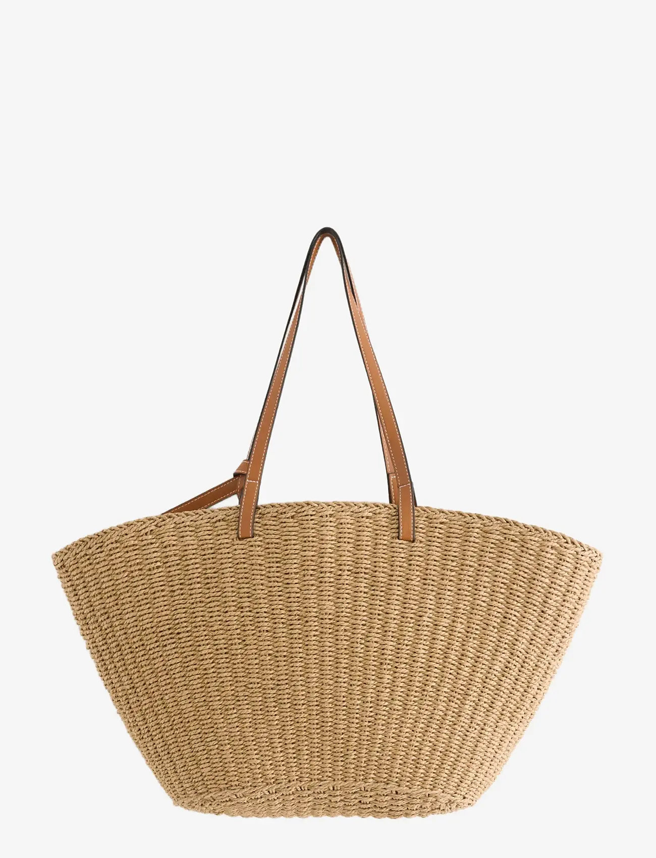 Lindex - Bag in paper straw - sacs en toile - beige - 1