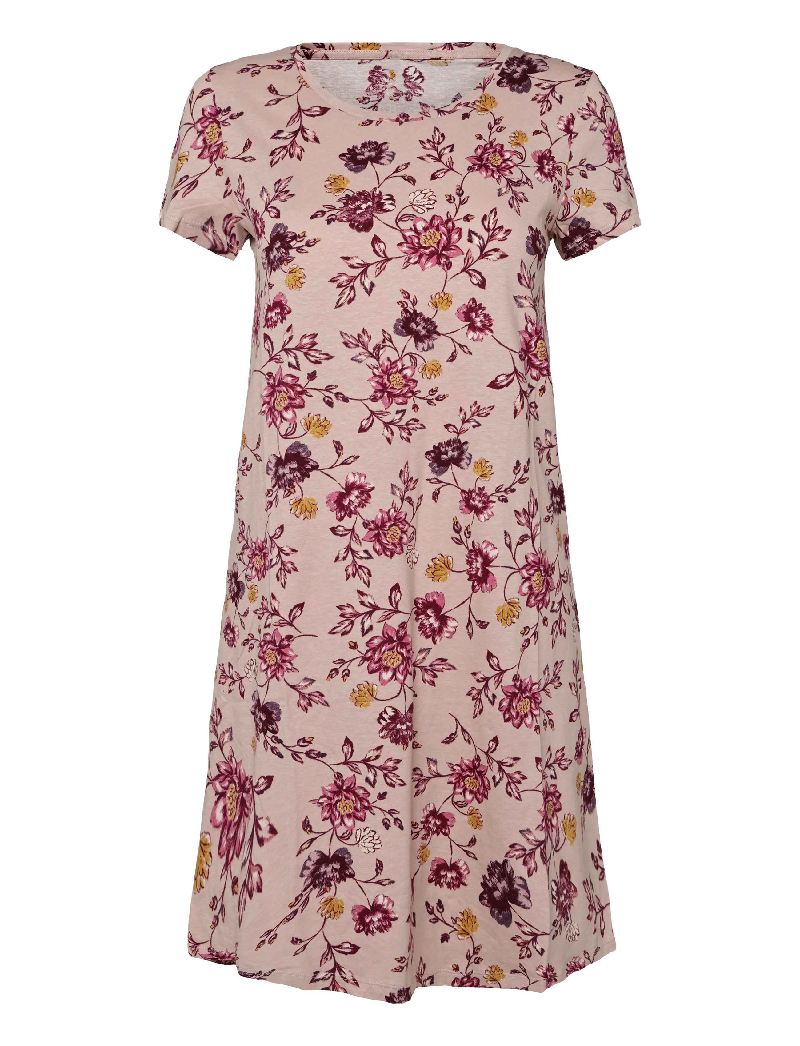 Lindex - Nightdress with short sleeves - t-shirt-kleider - light dusty pink - 1