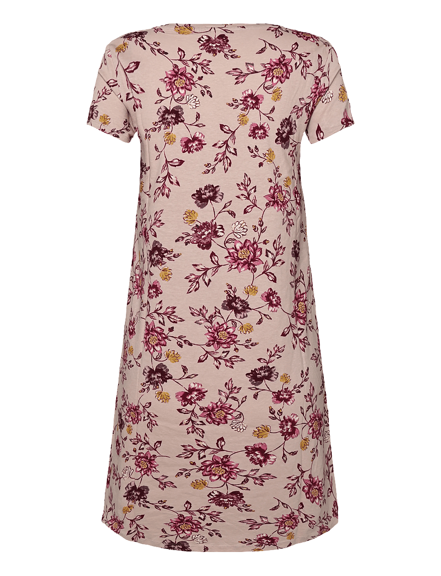 Lindex - Nightdress with short sleeves - t-shirt-kleider - light dusty pink - 2