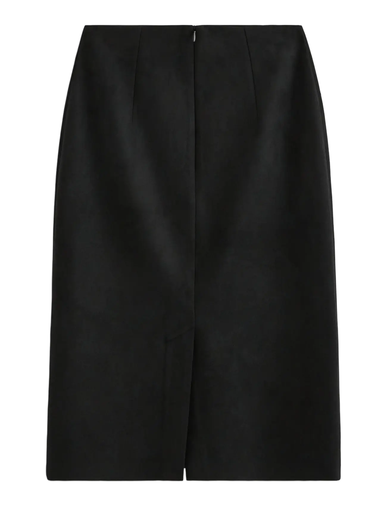 Lindex - Midi skirt in imitation suede - midi kjolar - black - 2