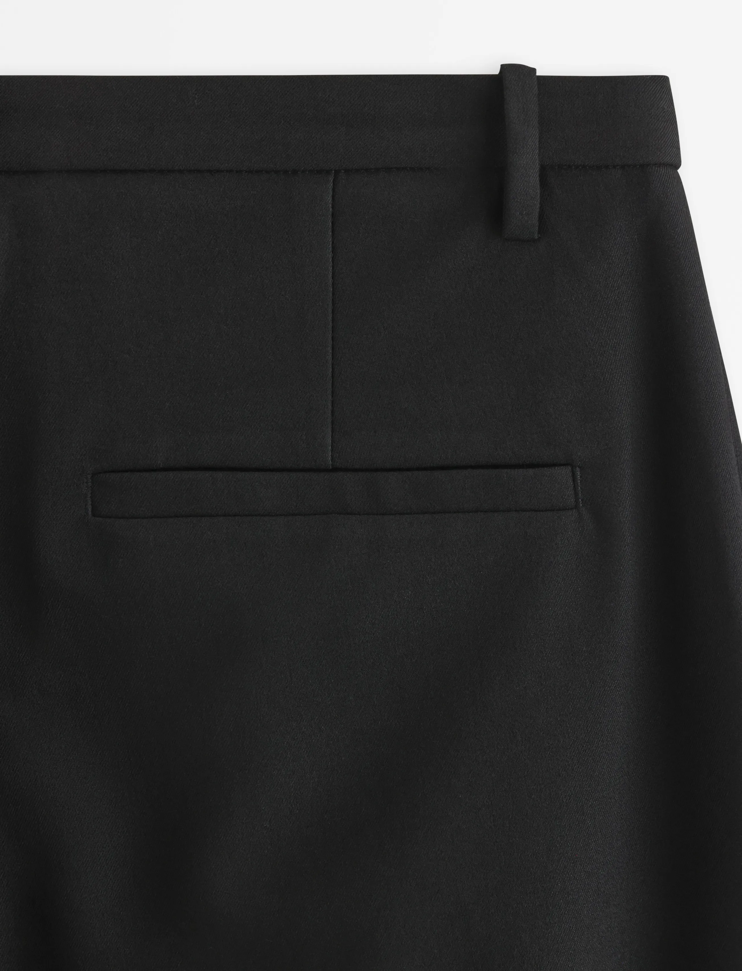 Lindex - Wide trousers with mid waist - bukser med brede ben - black - 5