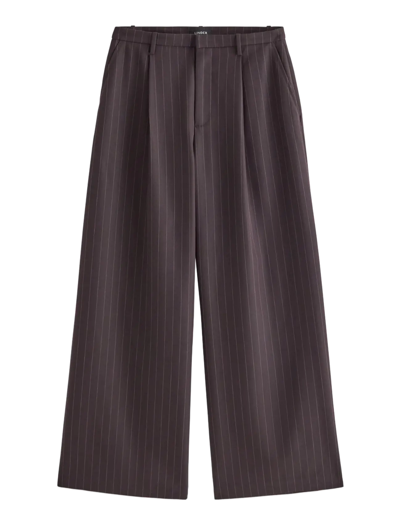 Lindex - Wide trousers with mid waist - wide leg trousers - brown - 1