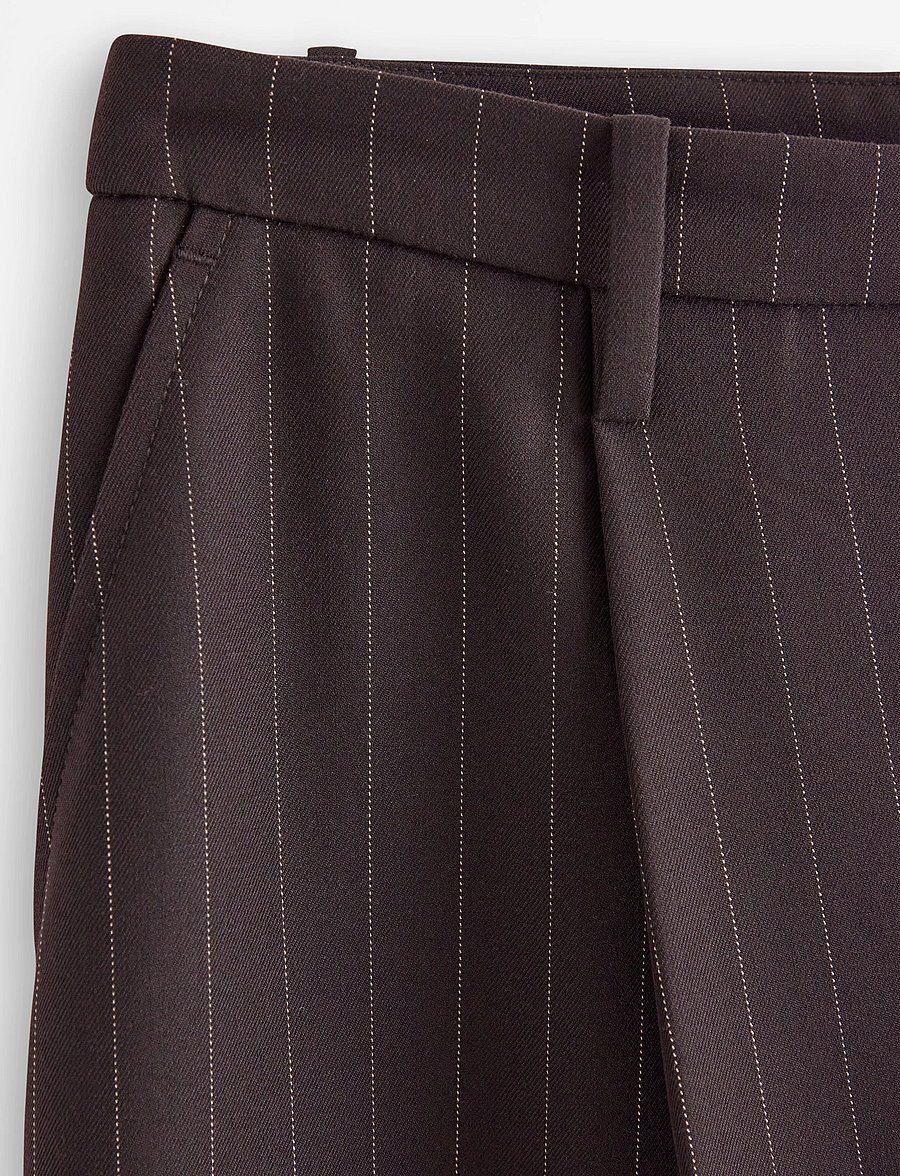 Lindex - Wide trousers with mid waist - hosen mit weitem bein - brown - 5