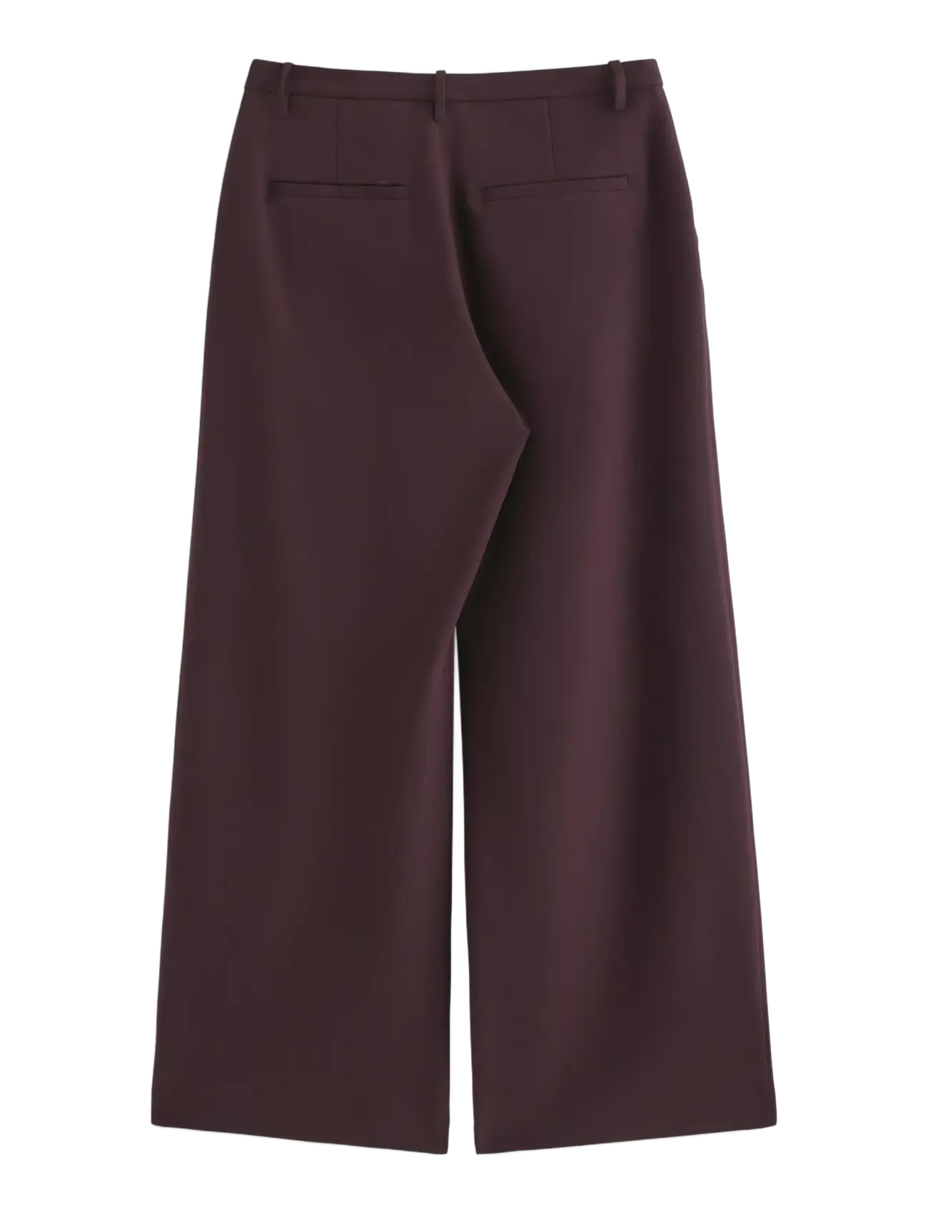 Lindex - Wide trousers with mid waist - bukser med brede ben - dark brown - 2
