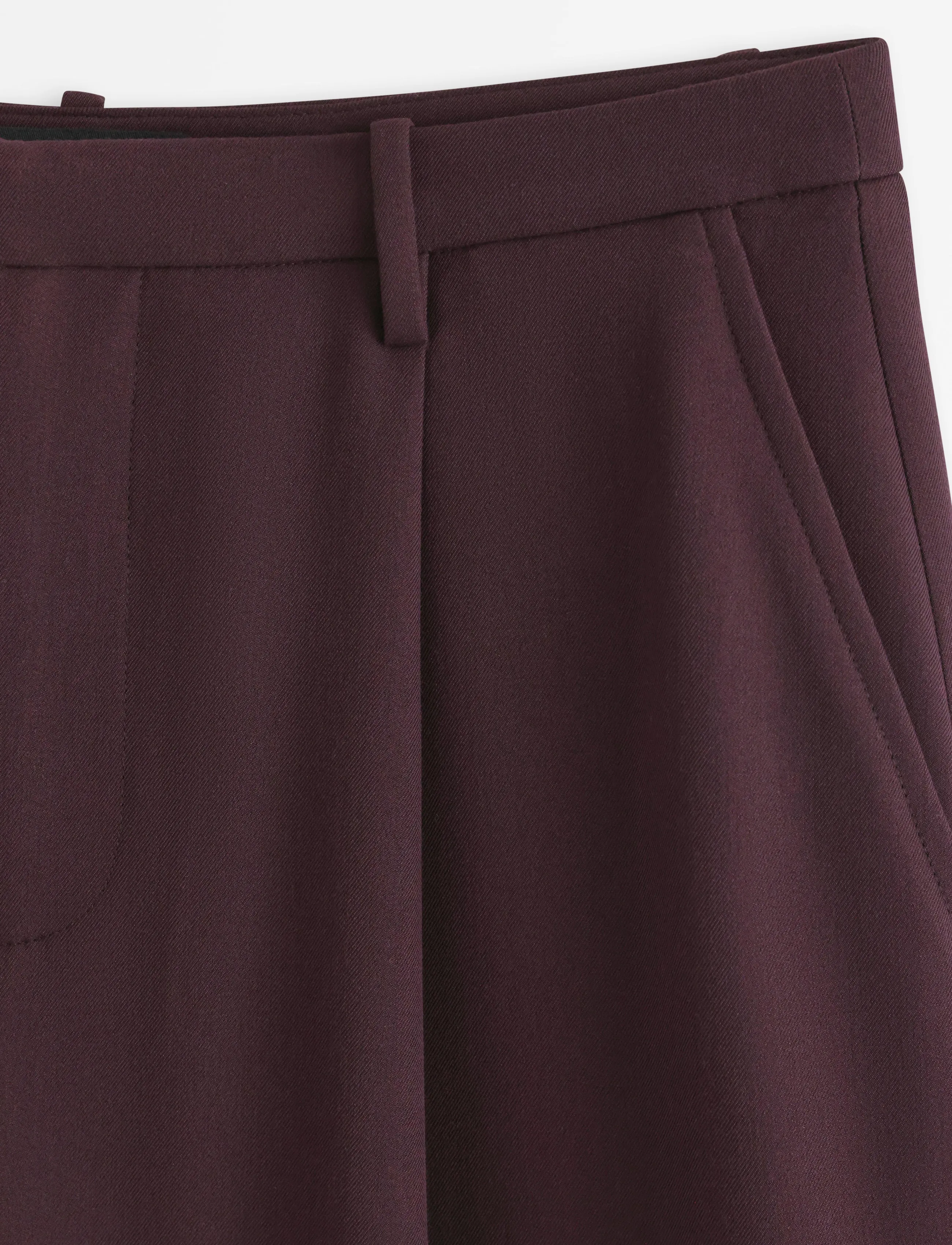 Lindex - Wide trousers with mid waist - bukser med brede ben - dark brown - 5