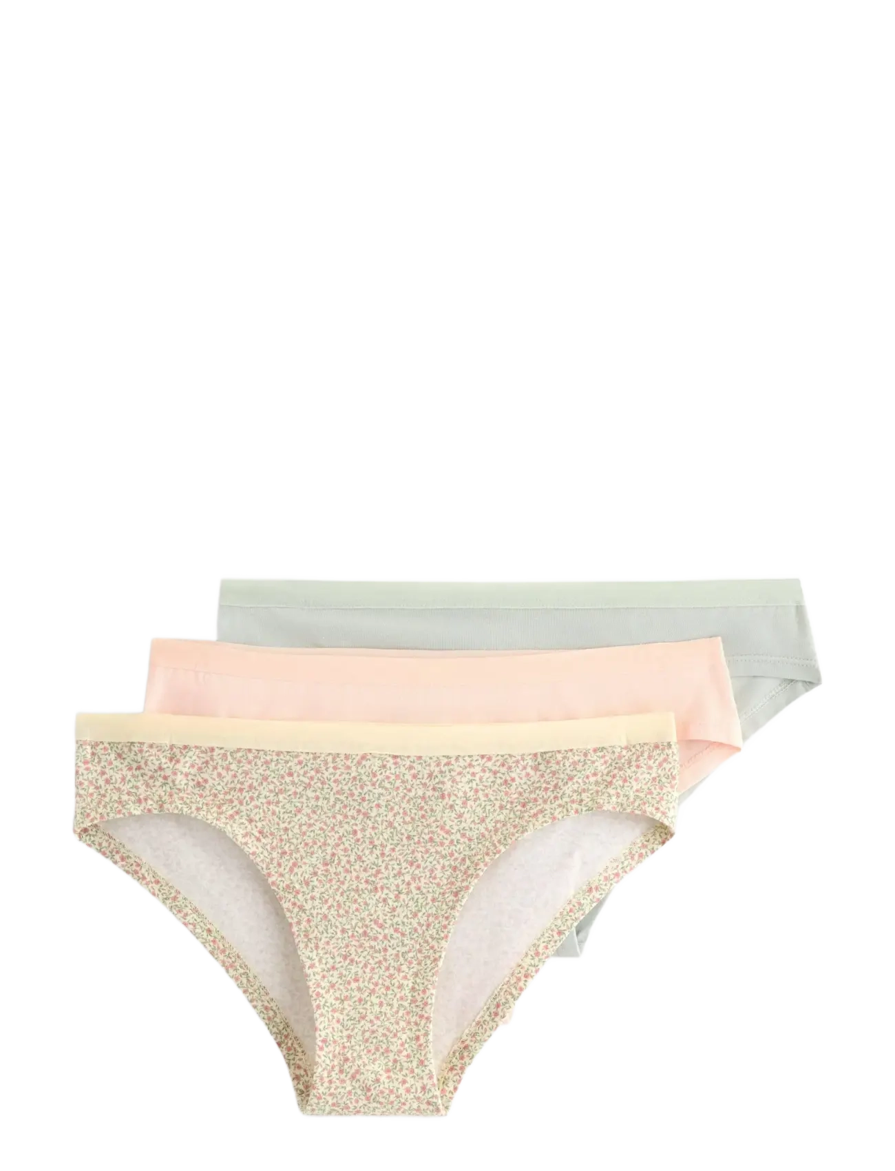 Lindex 3-pack briefs with low waist - Unterwäsche - DUSTY WHITE / multi