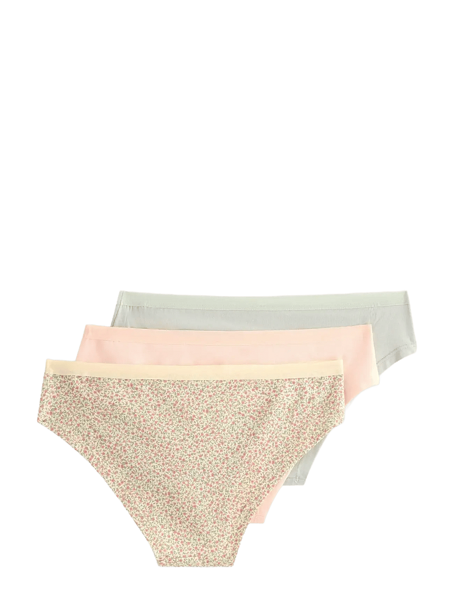 Lindex - 3-pack briefs with low waist - briefs - dusty white - 2