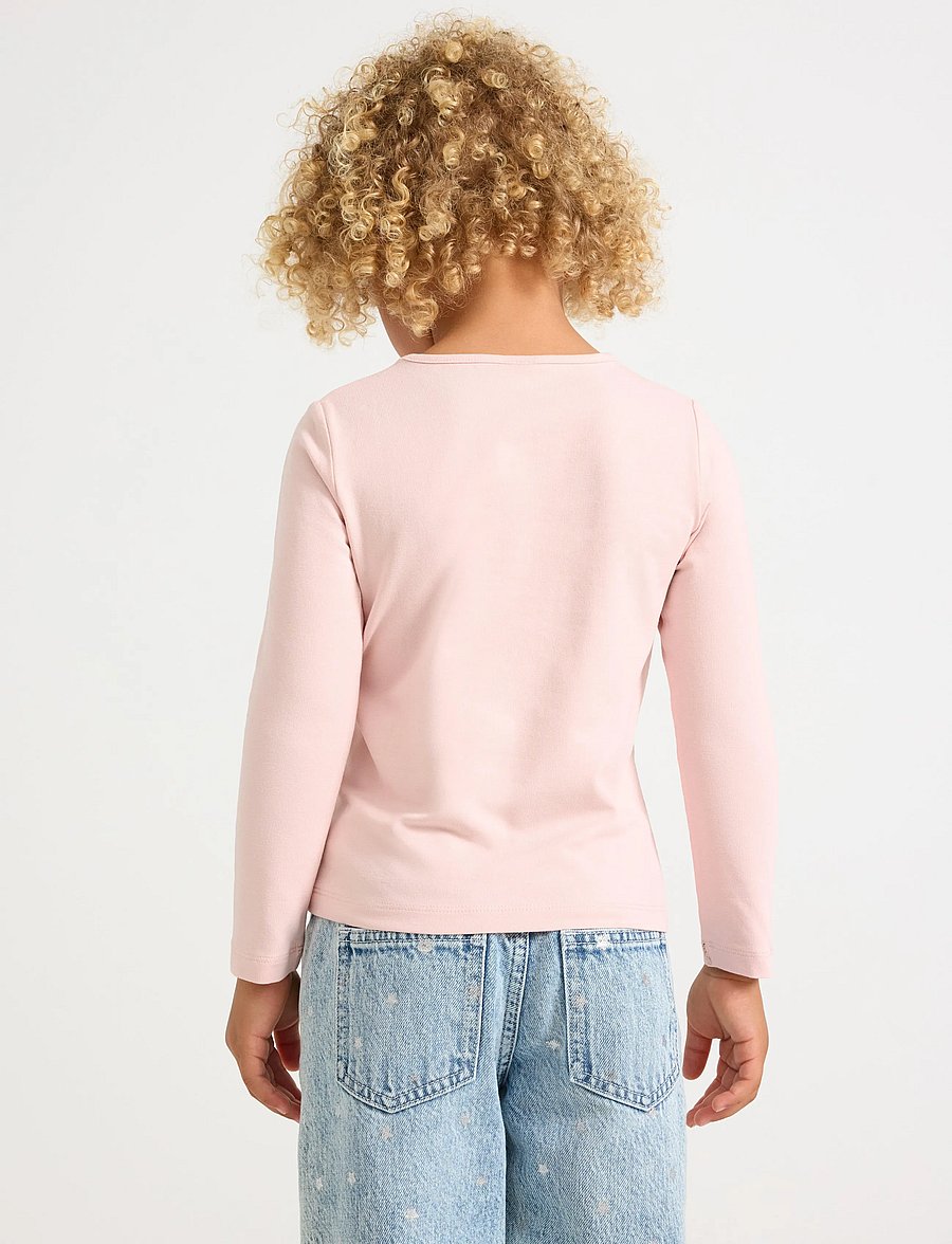 Lindex - Long sleeved top with sequins - langärmelig - light dusty pink - 3