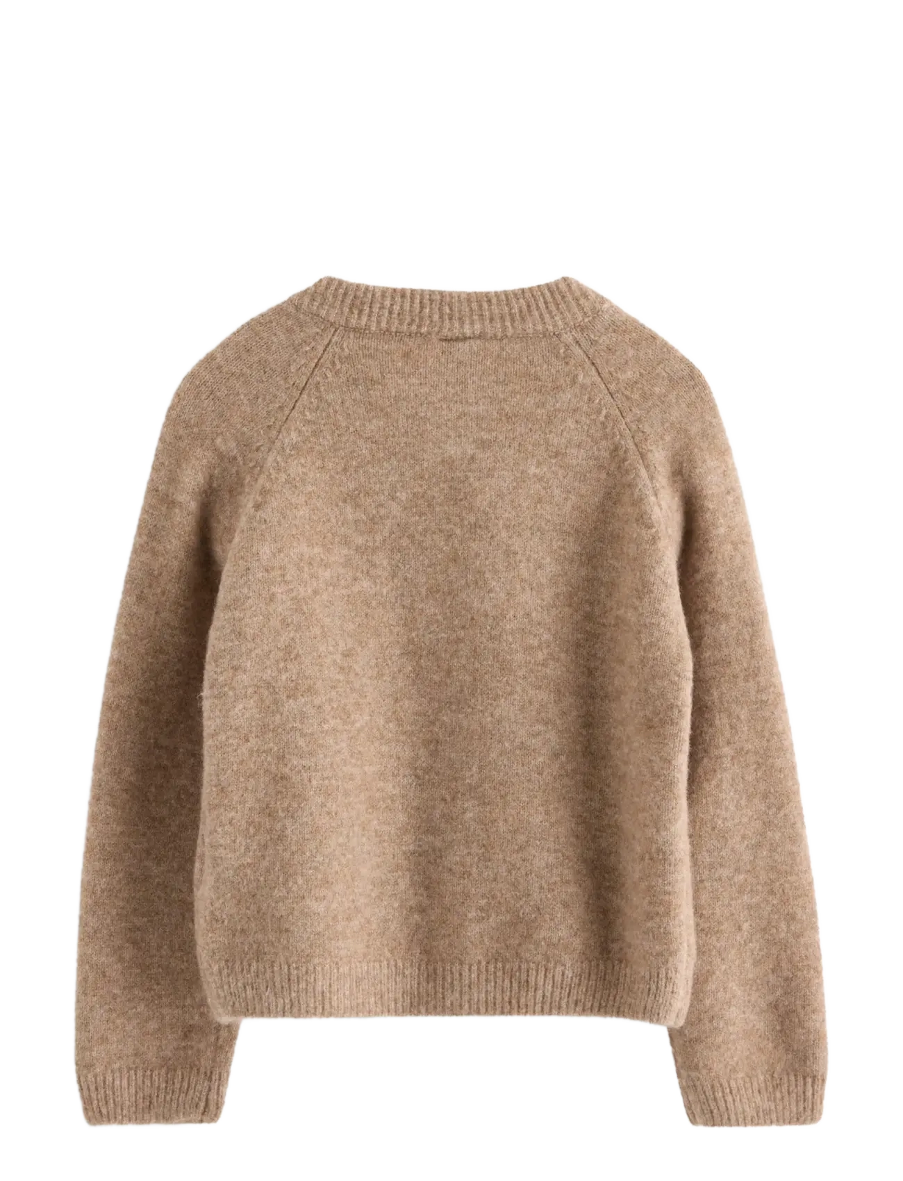 Lindex - Knitted cardigan with embroidery - koftor - beige melange - 1