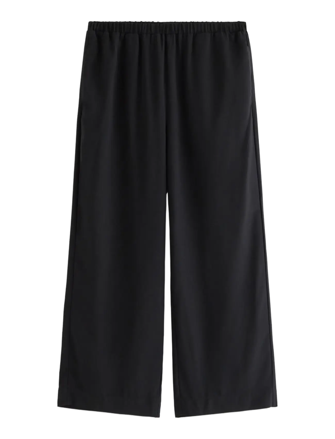 Lindex - STRAIGHT Bella cropped trousers - raka byxor - black - 1