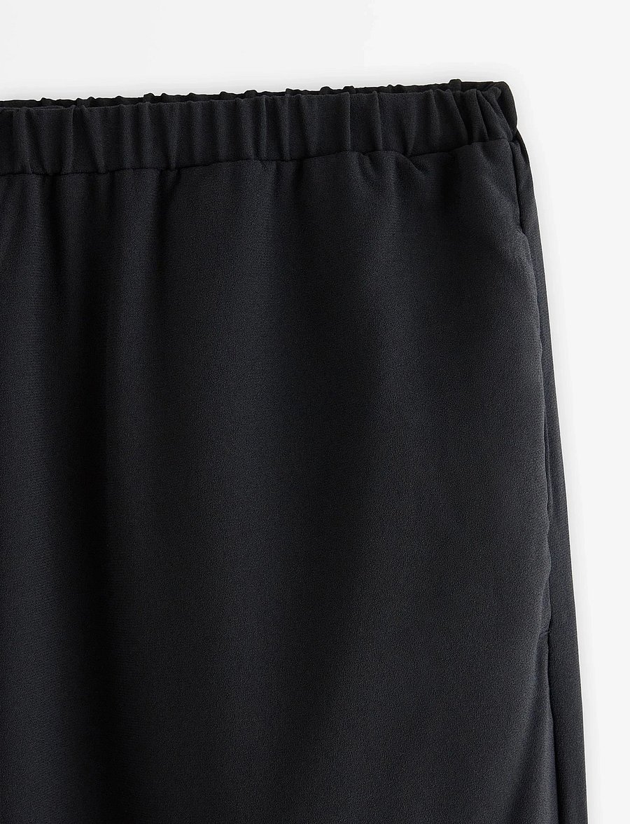 Lindex - STRAIGHT Bella cropped trousers - raka byxor - black - 5