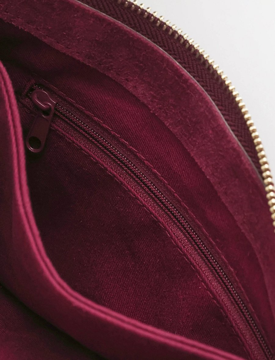Lindex - Shoulder bag in suede - modetrends - dark red - 2