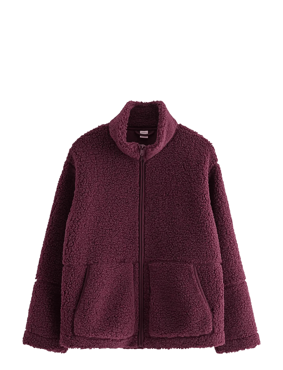 Lindex - Pile jacket - fleecejacken - dark lilac - 0