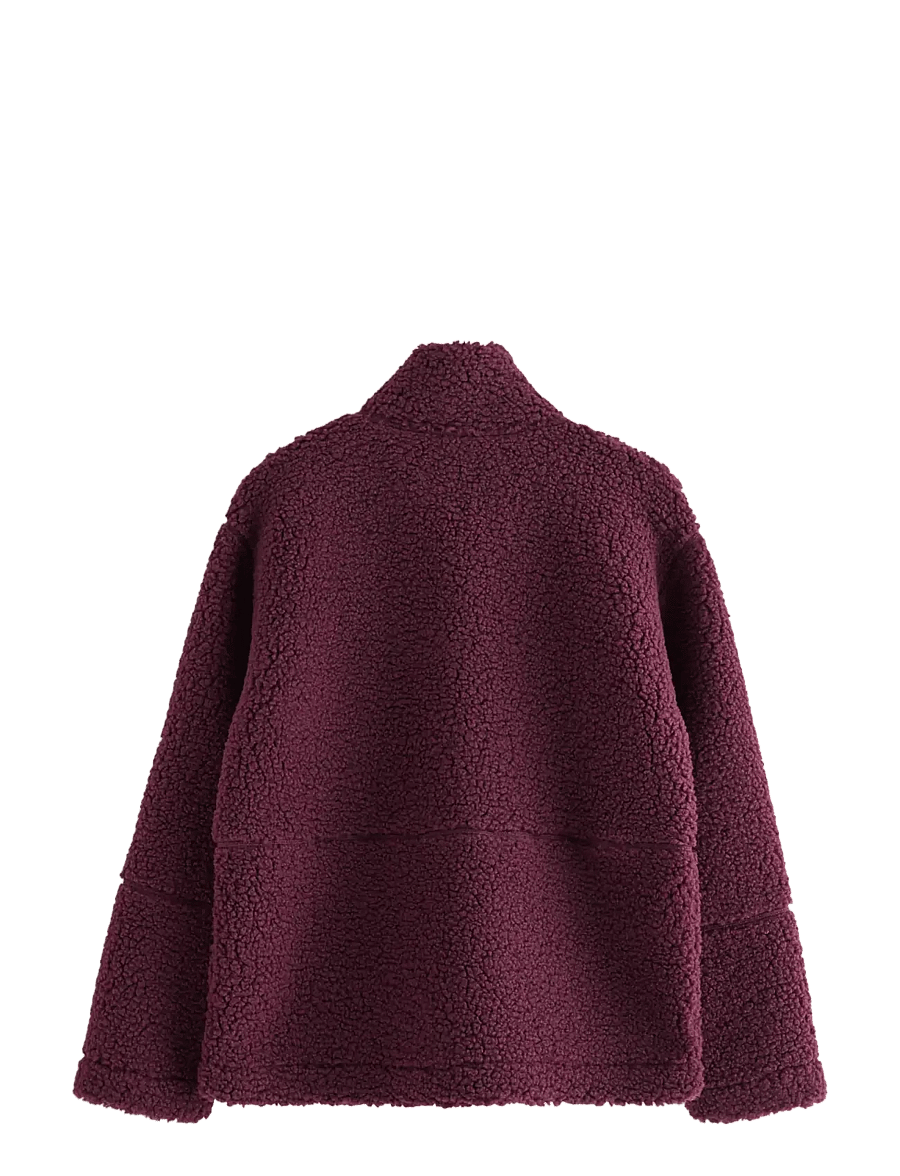 Lindex - Pile jacket - fleecejacken - dark lilac - 1