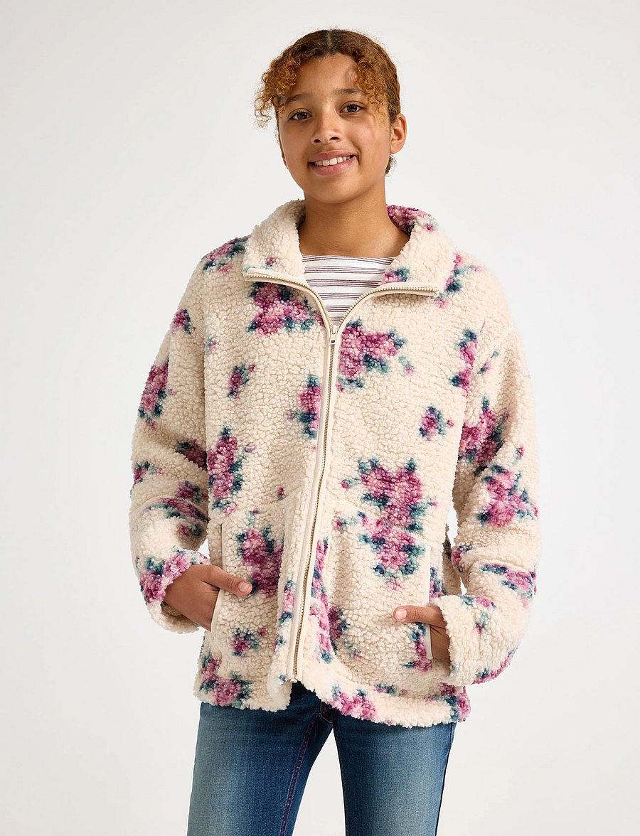 Lindex - Pile jacket - fleecejacken - light beige - 0