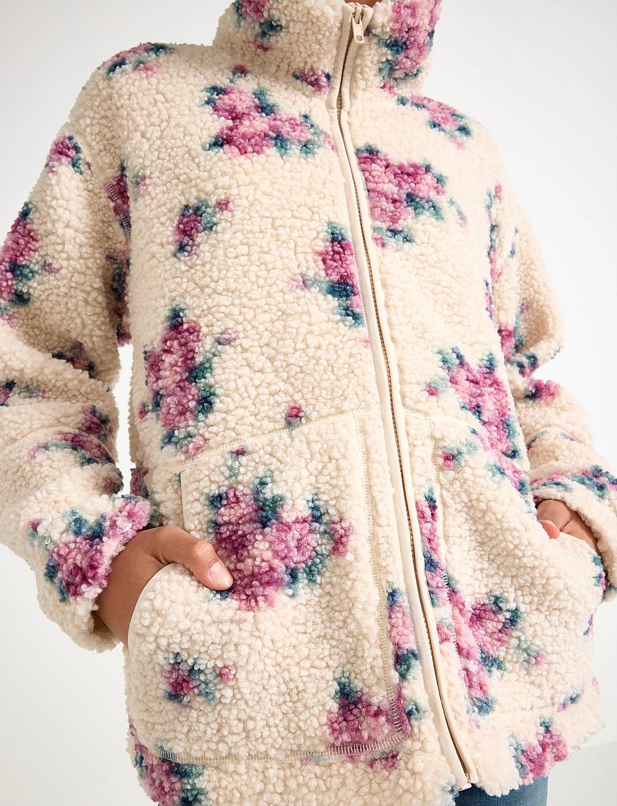 Lindex - Pile jacket - fleecejacken - light beige - 4