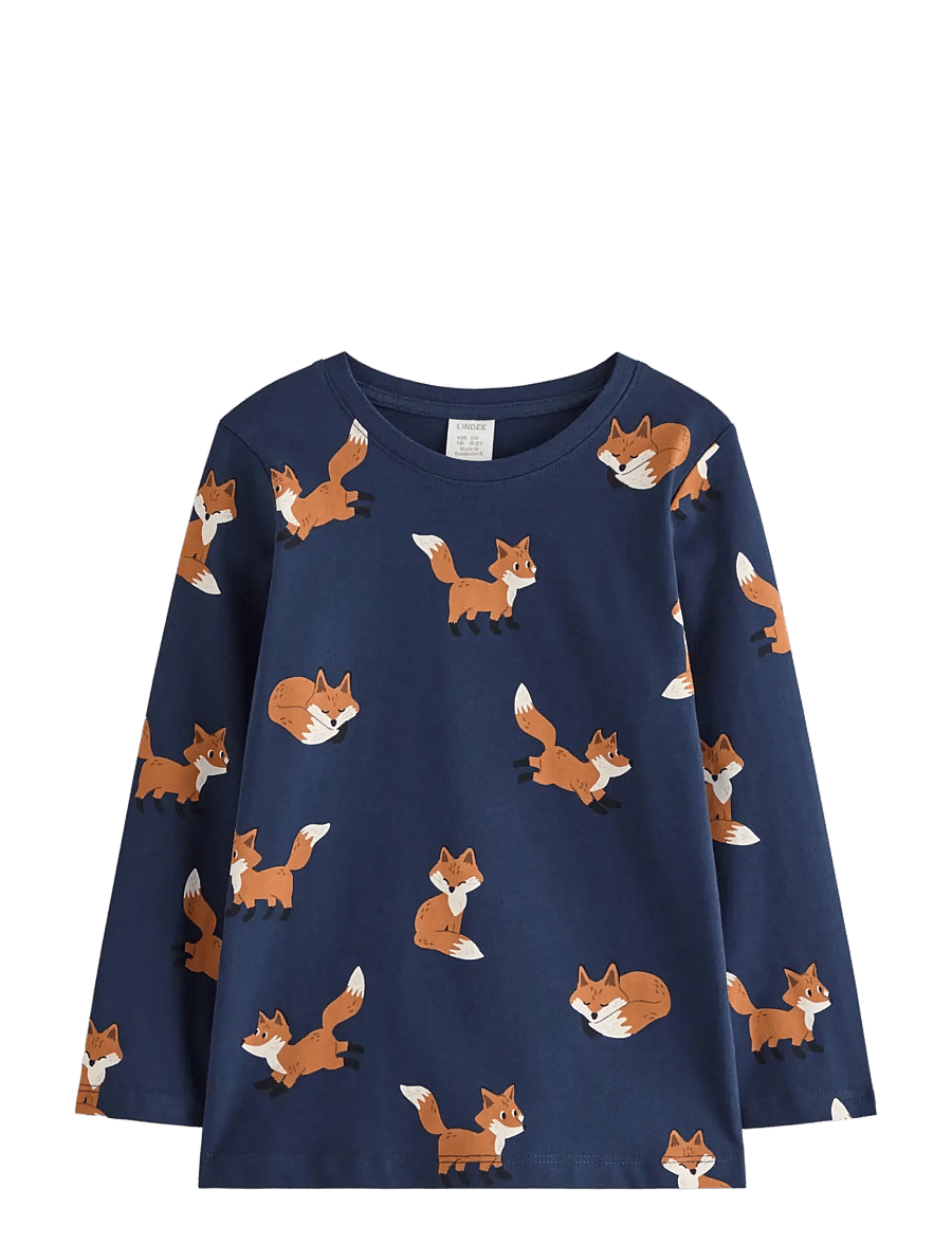 Lindex - Long-sleeved top - langärmelig - navy - 0