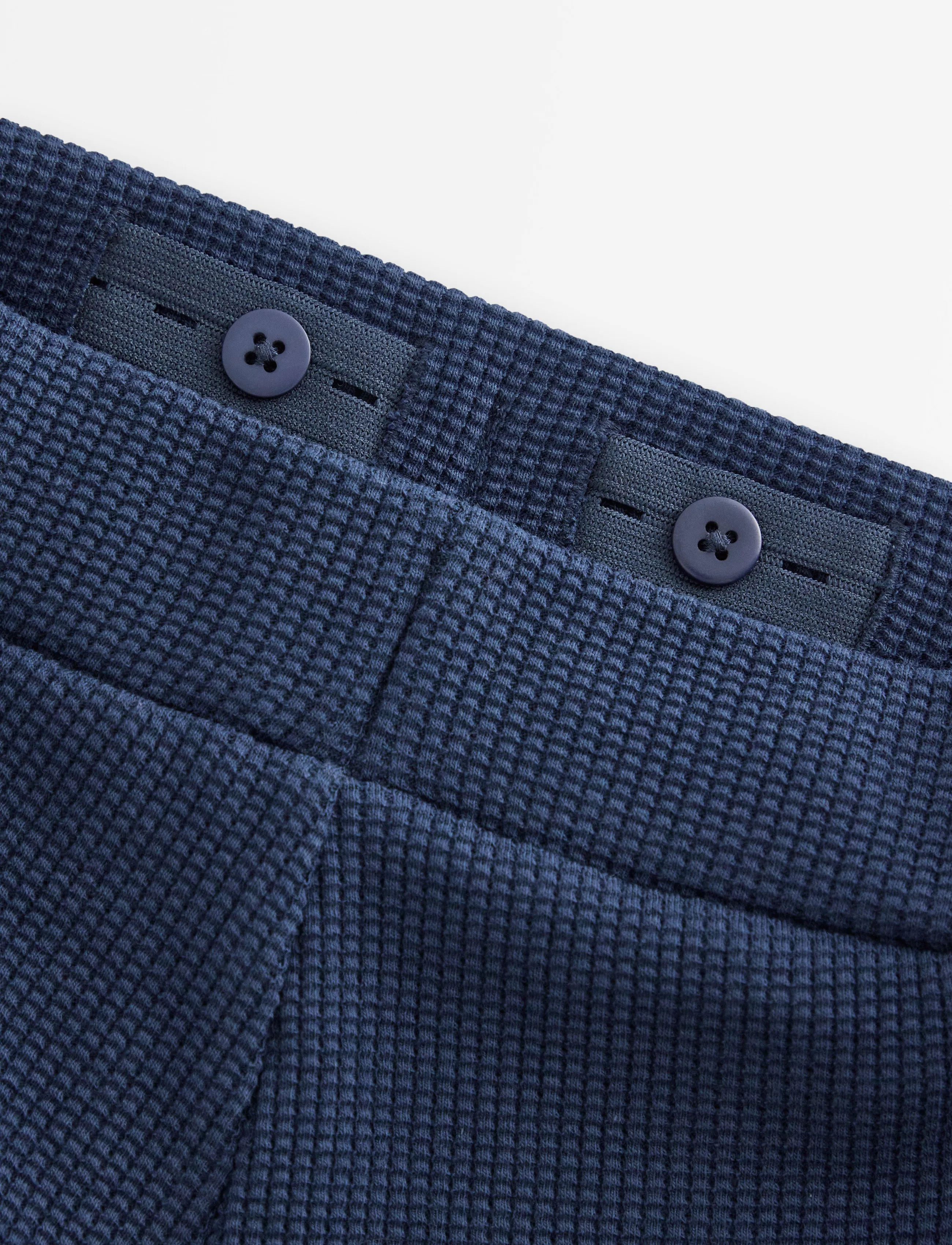 Lindex - Waffled joggers - dressipüksid - dark blue - 2