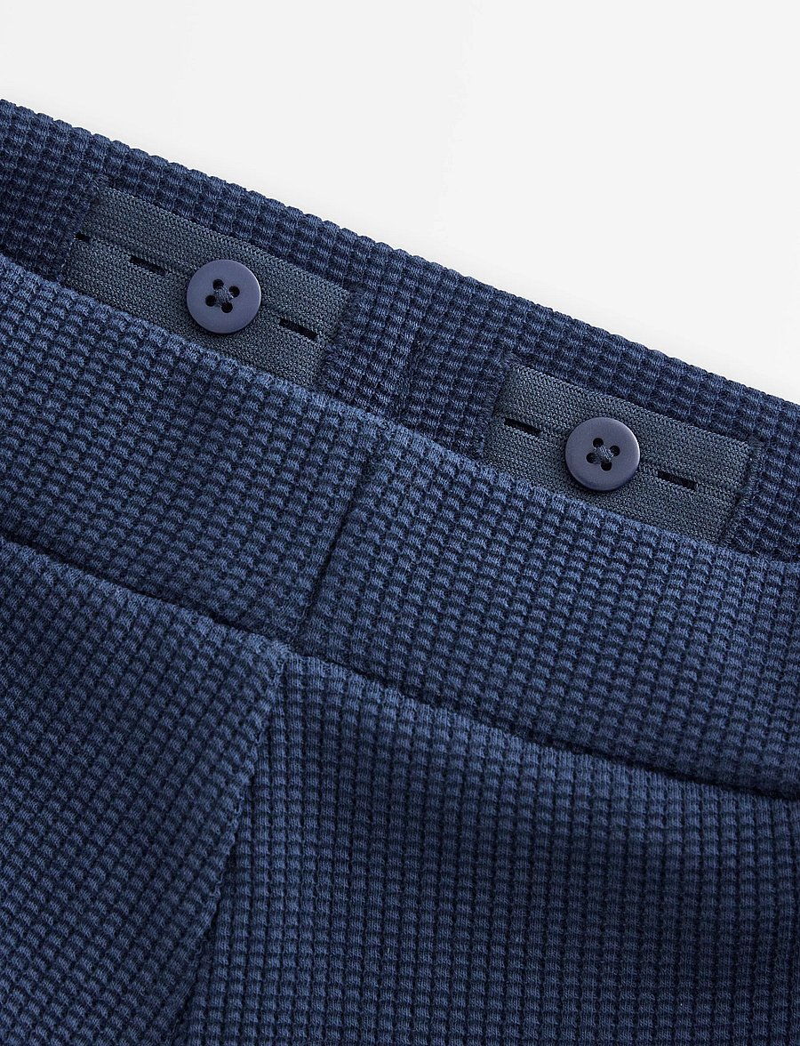 Lindex - Waffled joggers - dressipüksid - dark blue - 2