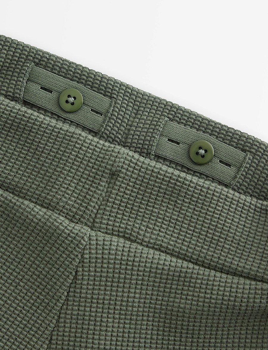 Lindex - Waffled joggers - mjukisbyxor - dusty khaki - 2