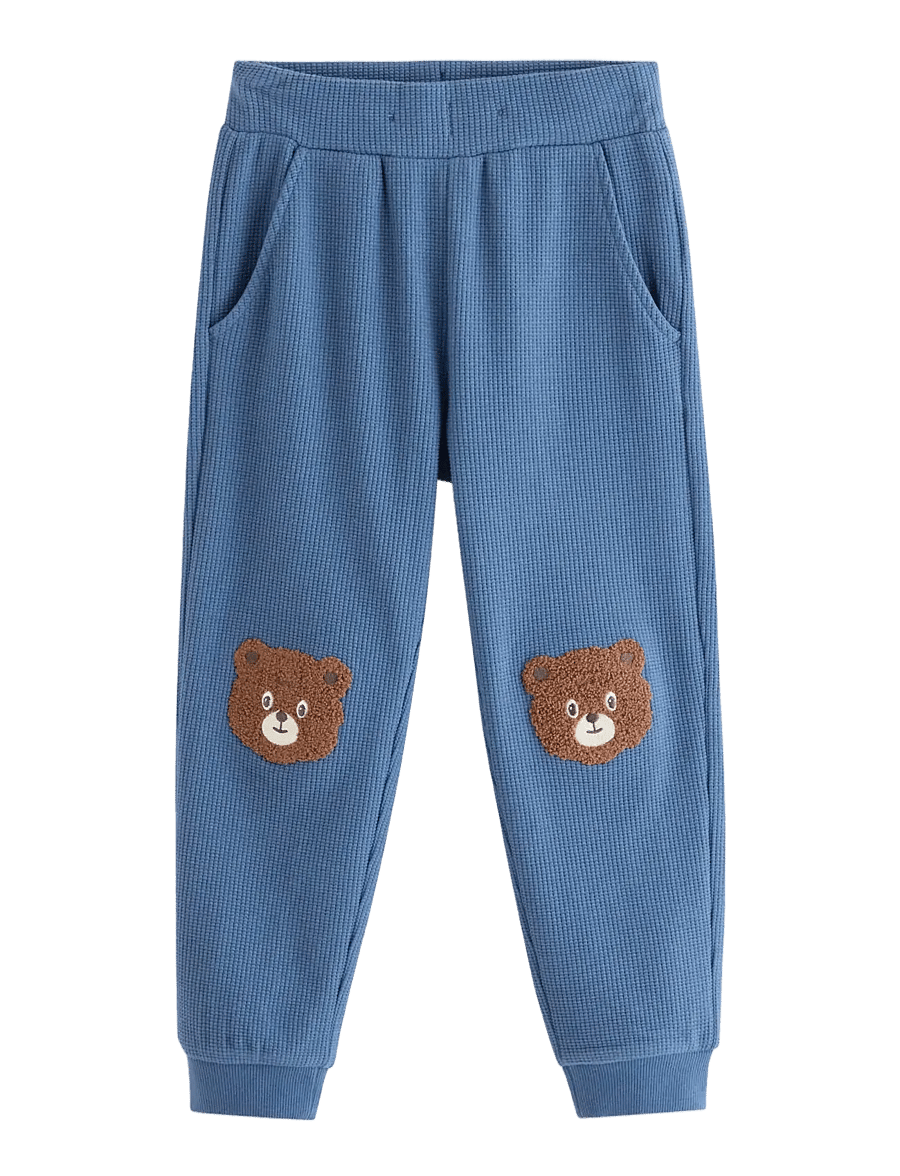 Lindex - Waffled joggers - sweatpants - light dusty blue - 1