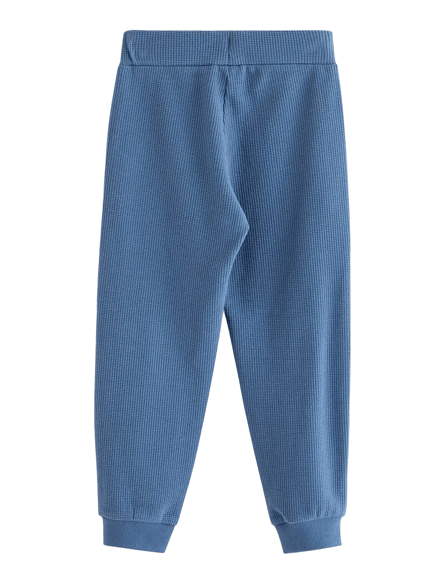 Lindex - Waffled joggers - sweatpants - light dusty blue - 2