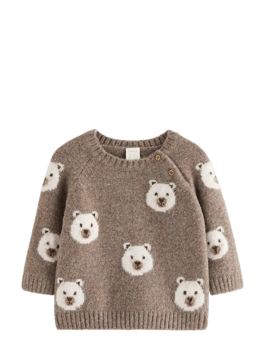 Lindex - Knitted jumper - brown melange - 0
