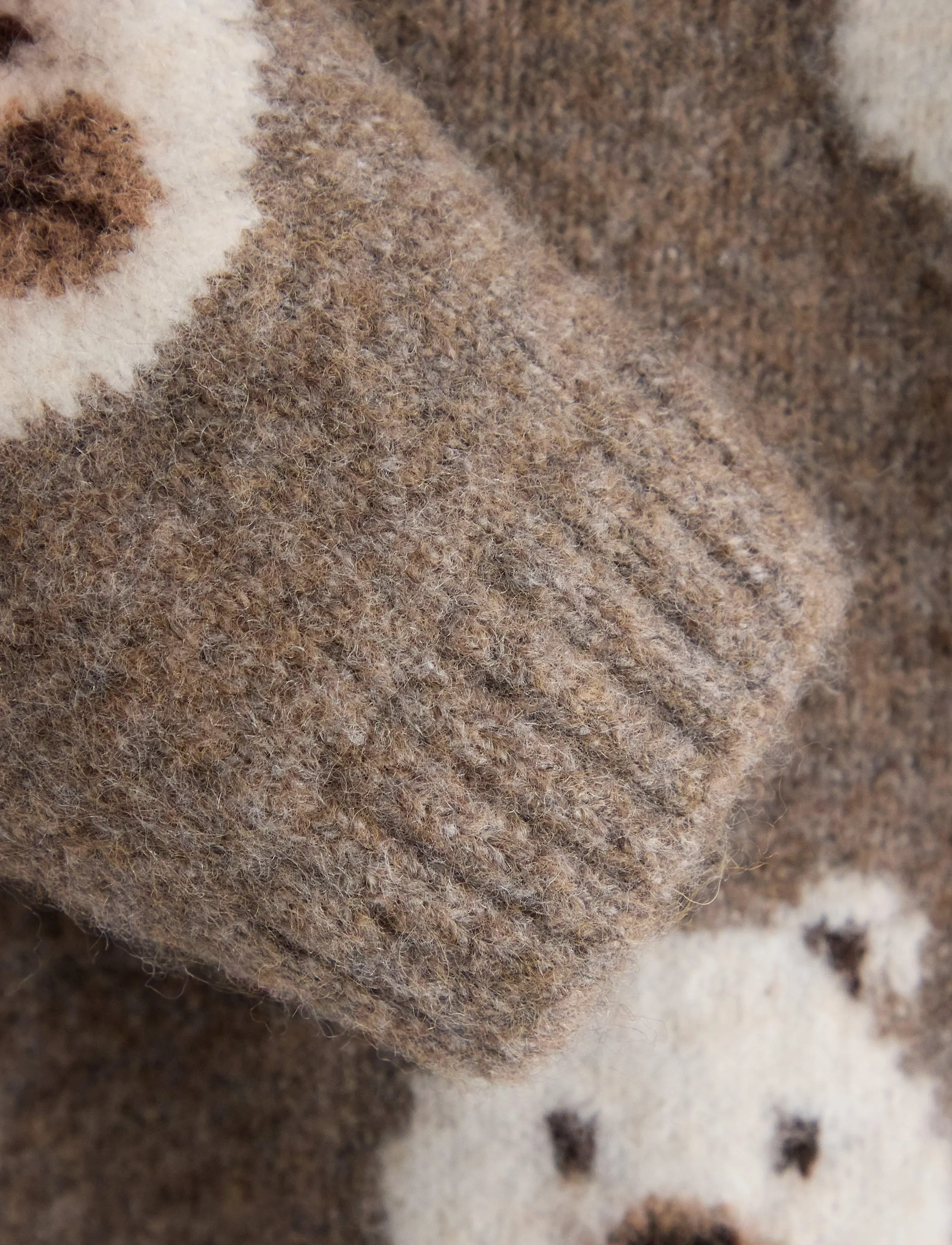 Lindex - Knitted jumper - brown melange - 2