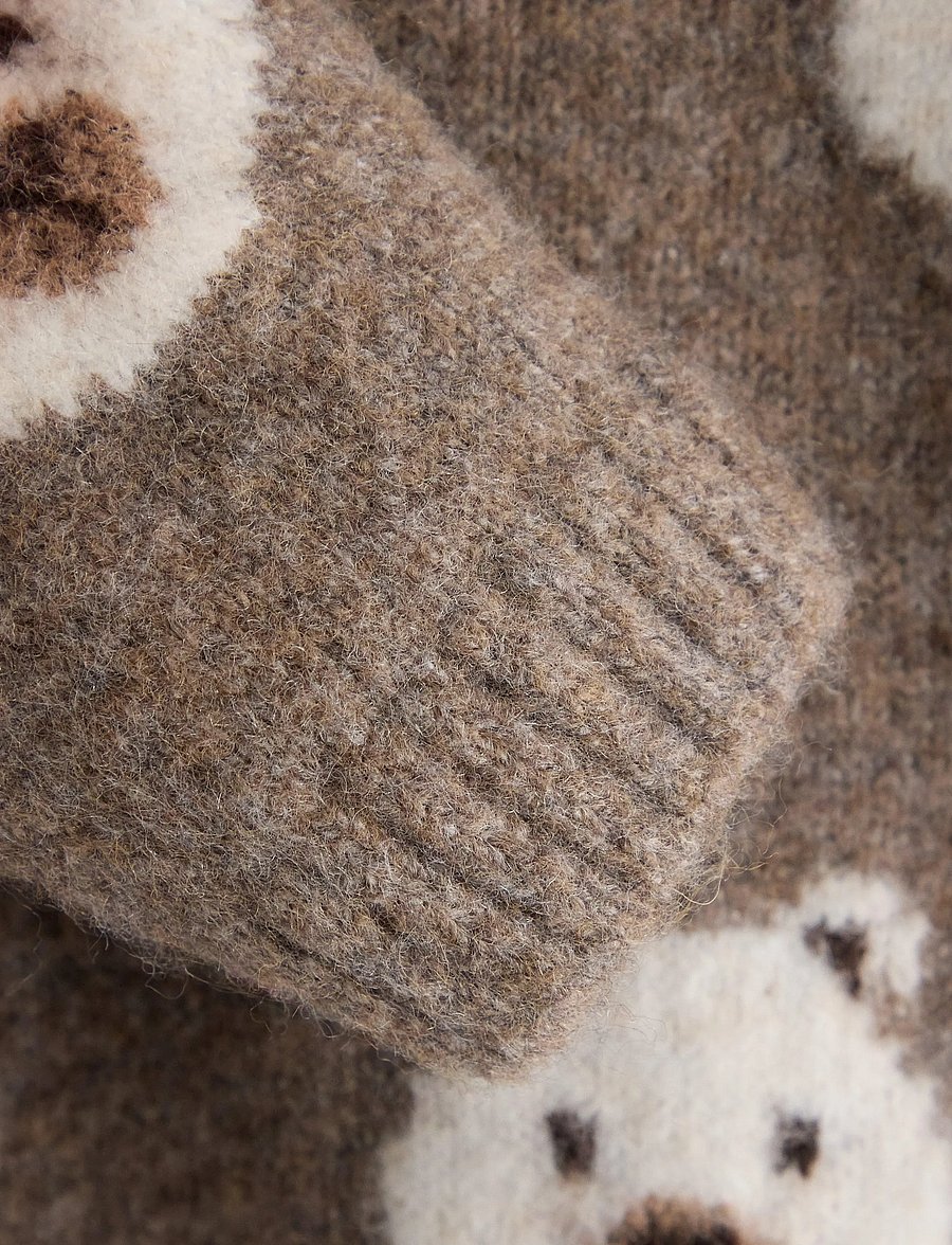 Lindex - Knitted jumper - brown melange - 2