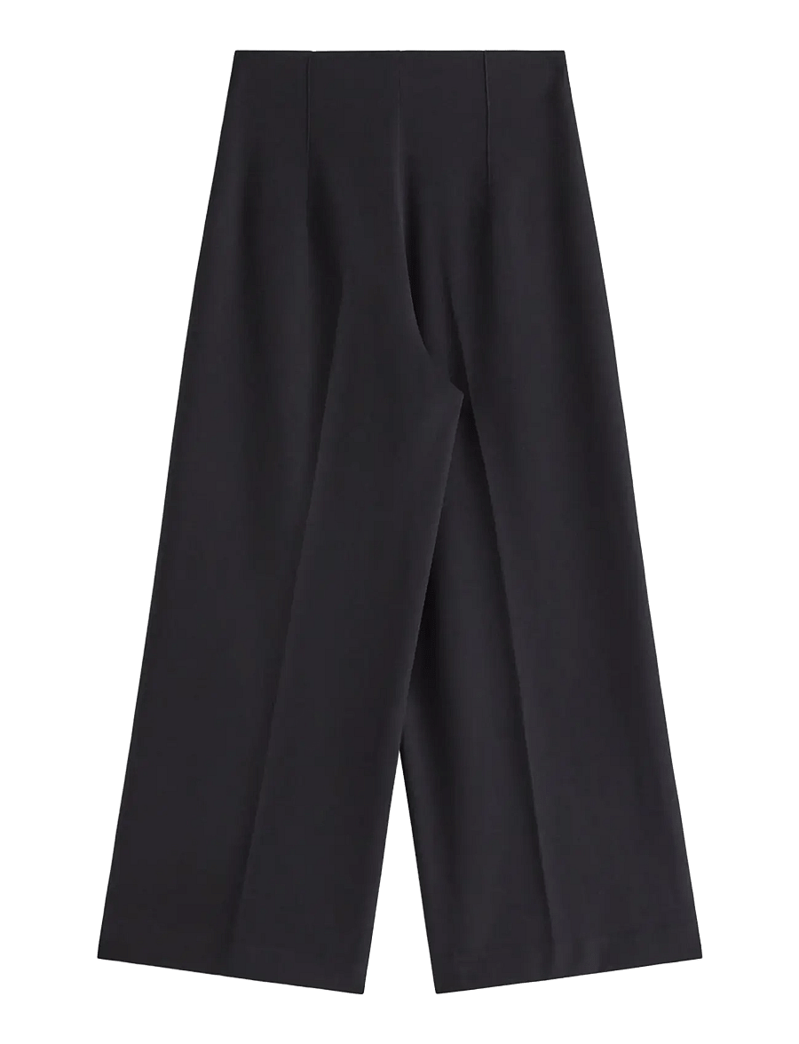 Lindex - Lykke wide cropped trousers - culottes - black - 2
