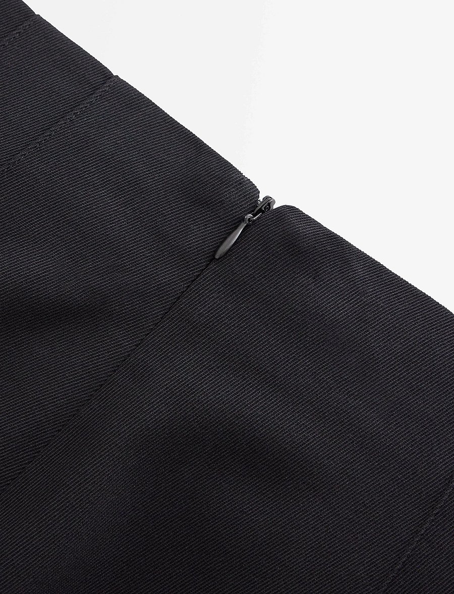 Lindex - Lykke wide cropped trousers - culottes - black - 5