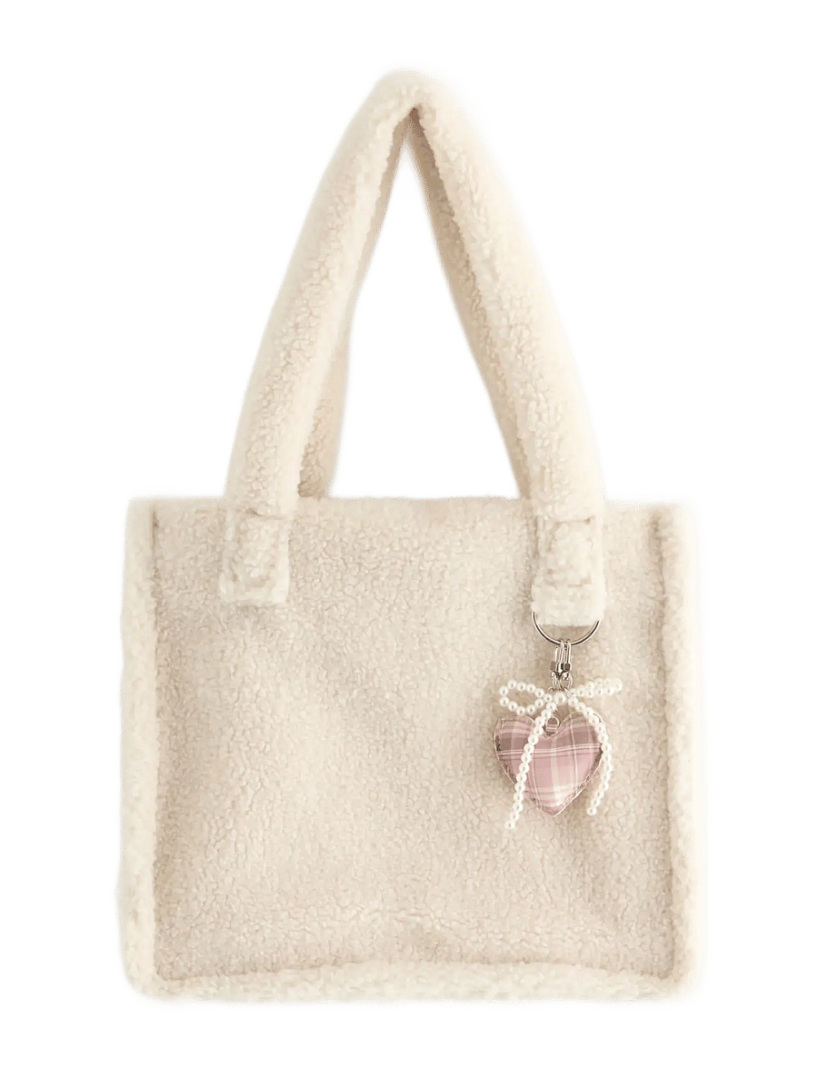 Lindex - Bag in pile - totes & små tasker - light beige - 0
