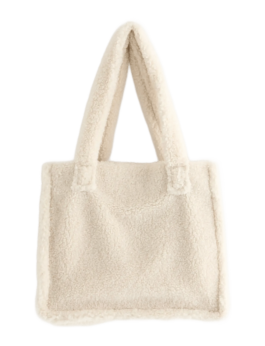 Lindex - Bag in pile - totes & små tasker - light beige - 1