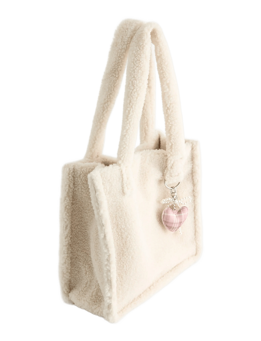 Lindex - Bag in pile - totes & små tasker - light beige - 2