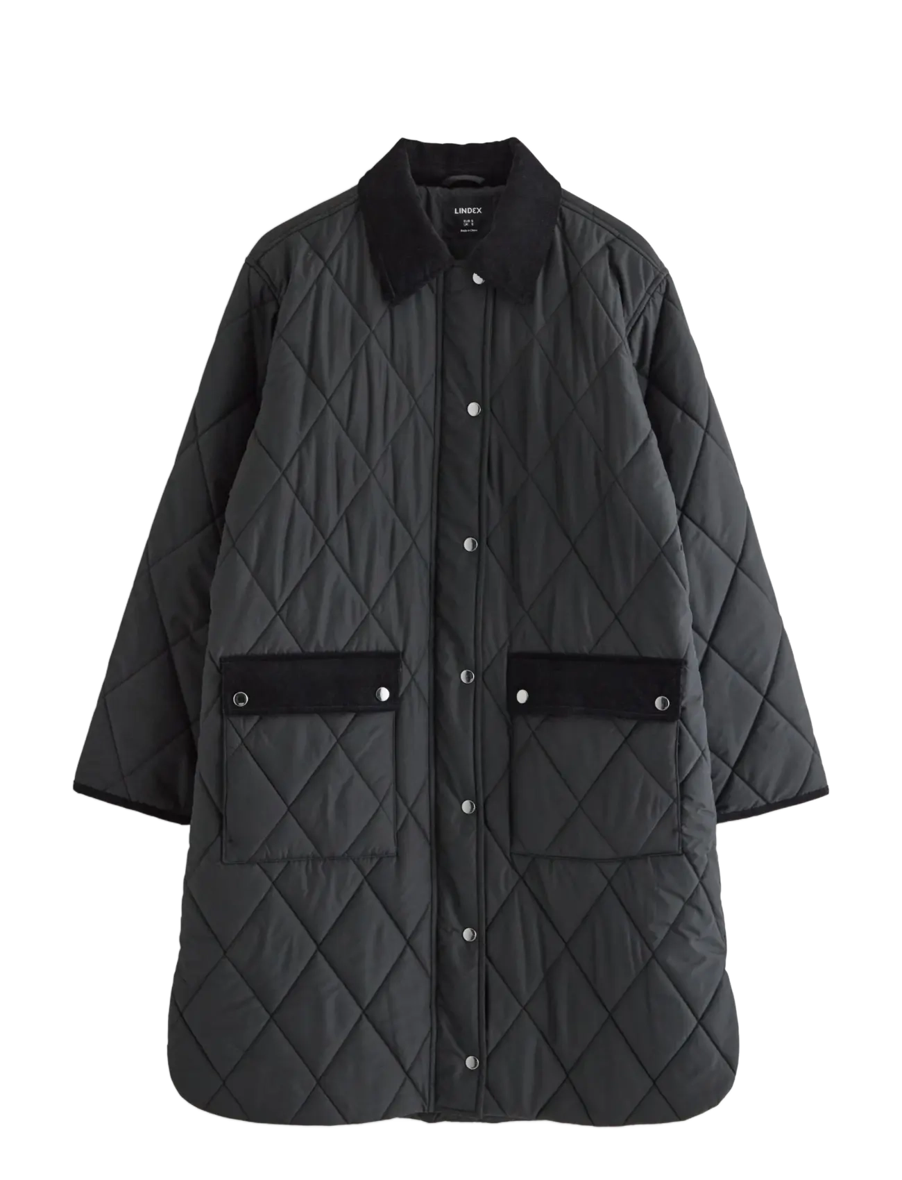 Lindex - Quilted coat - black - 1