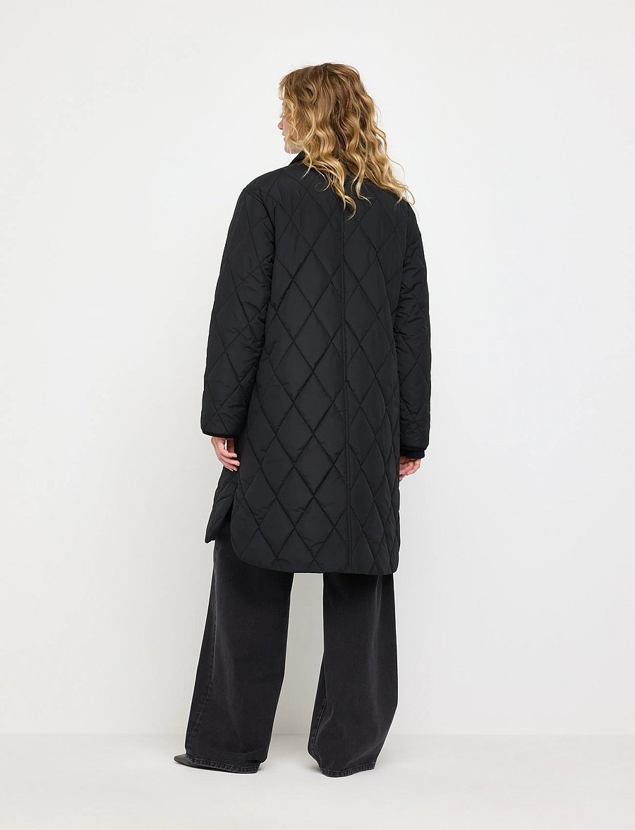 Lindex - Quilted coat - black - 3