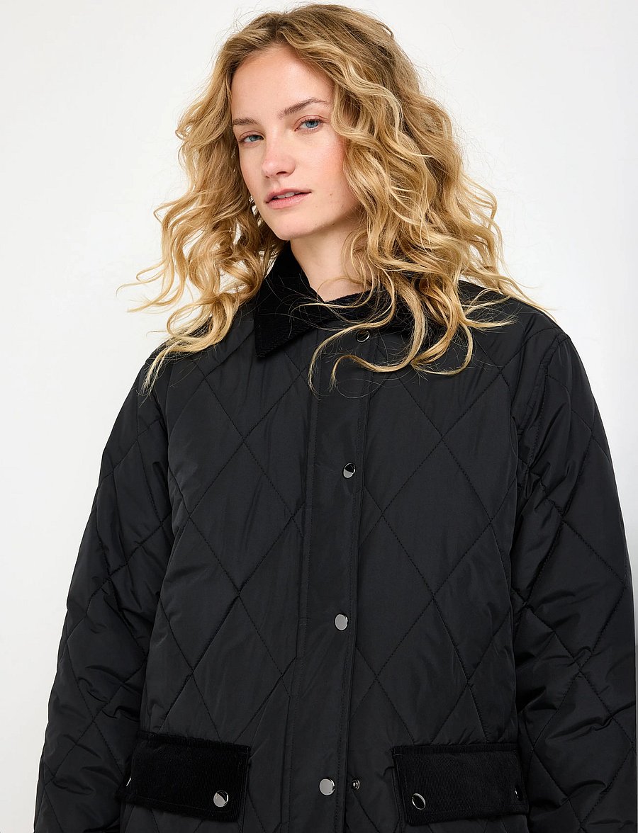 Lindex - Quilted coat - black - 4