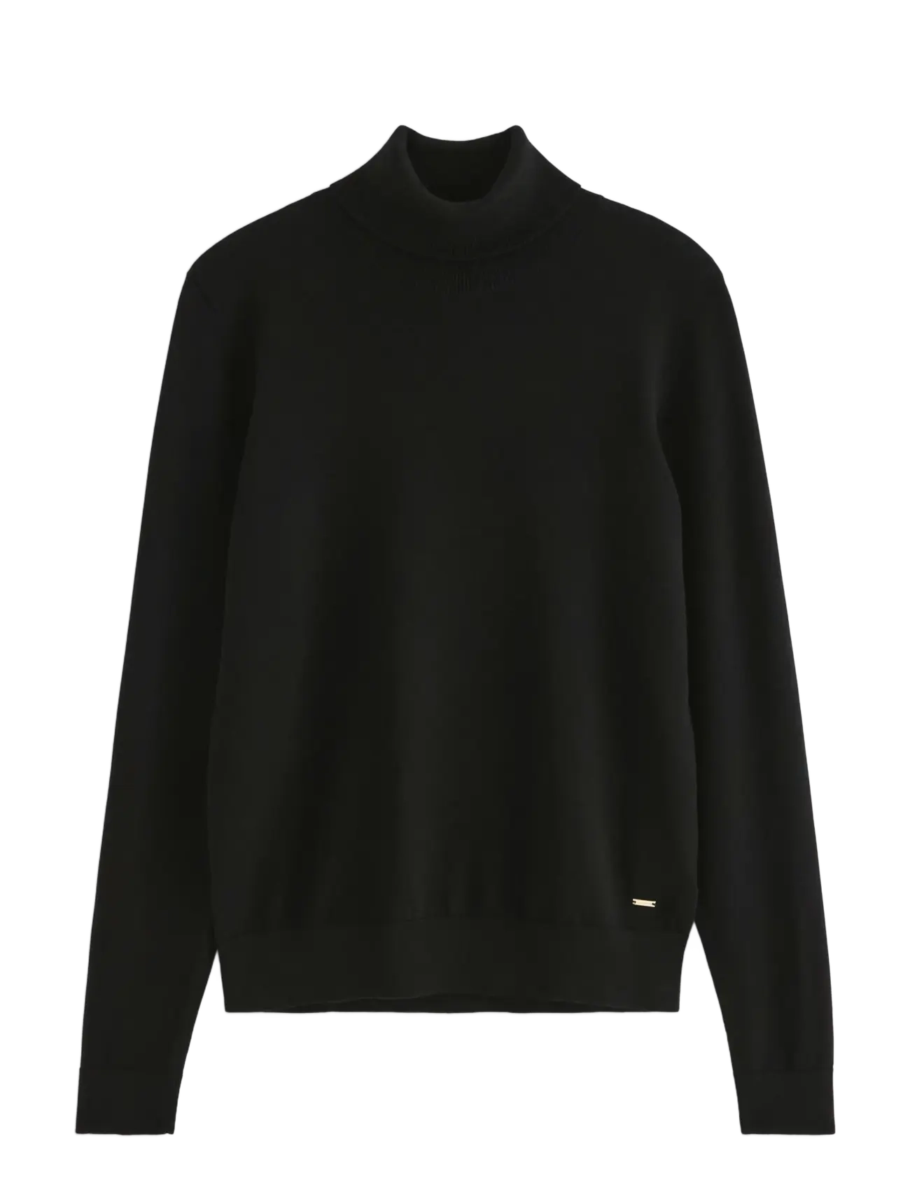 Lindex Fine-knit jumper with roll neck - Turtlenecks - BLACK / black