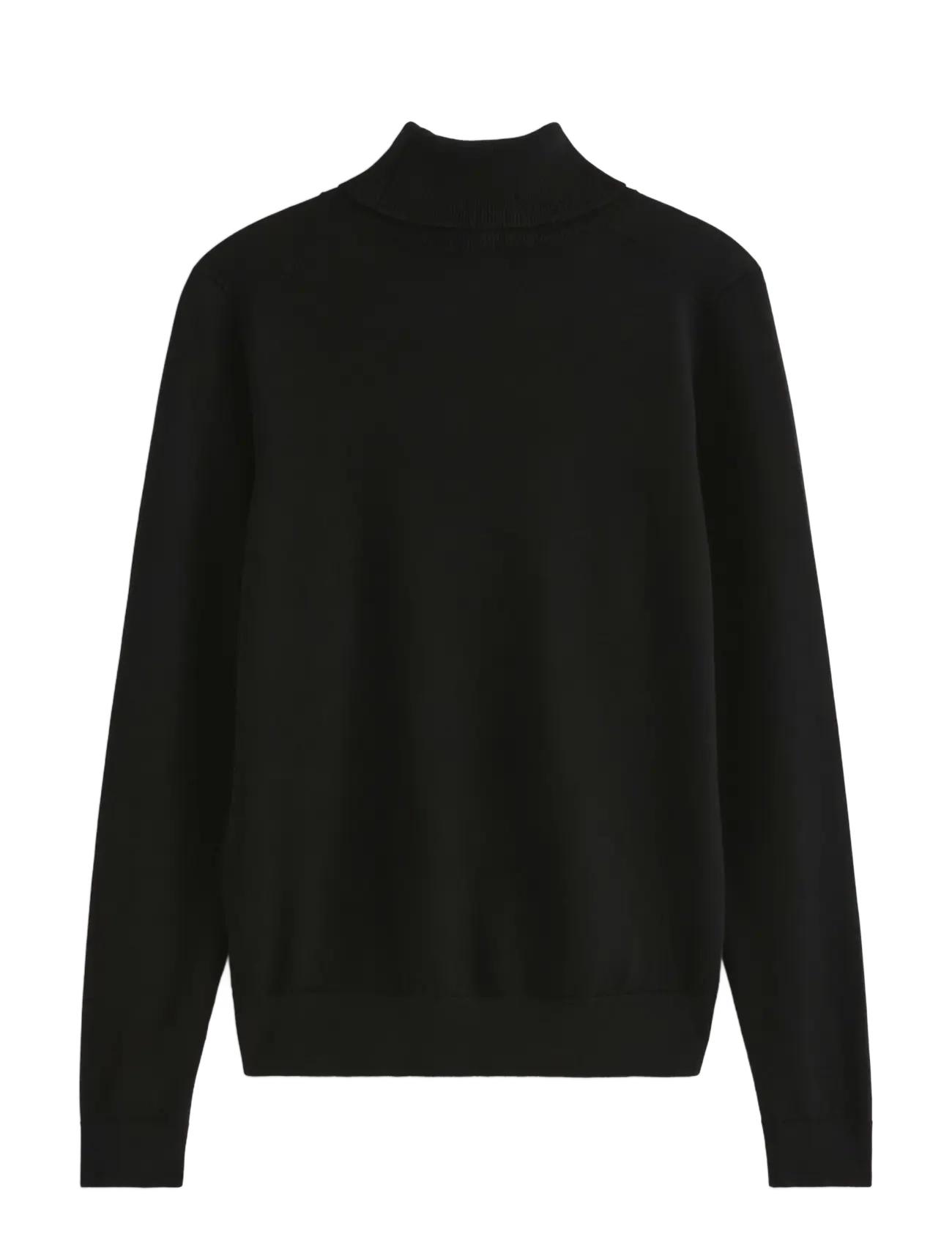 Lindex - Fine-knit jumper with roll neck - turtlenecks - black - 2