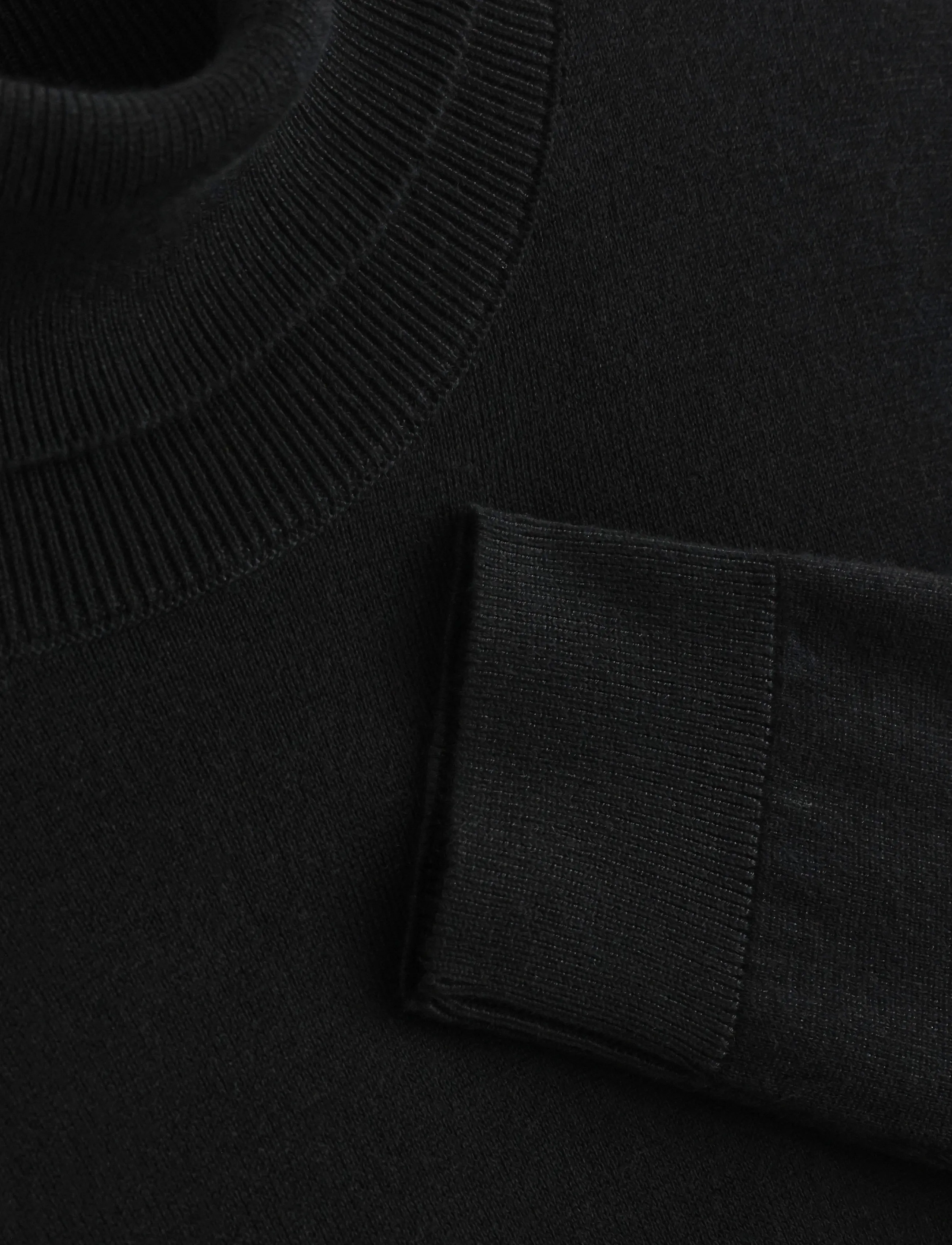 Lindex - Fine-knit jumper with roll neck - turtlenecks - black - 5