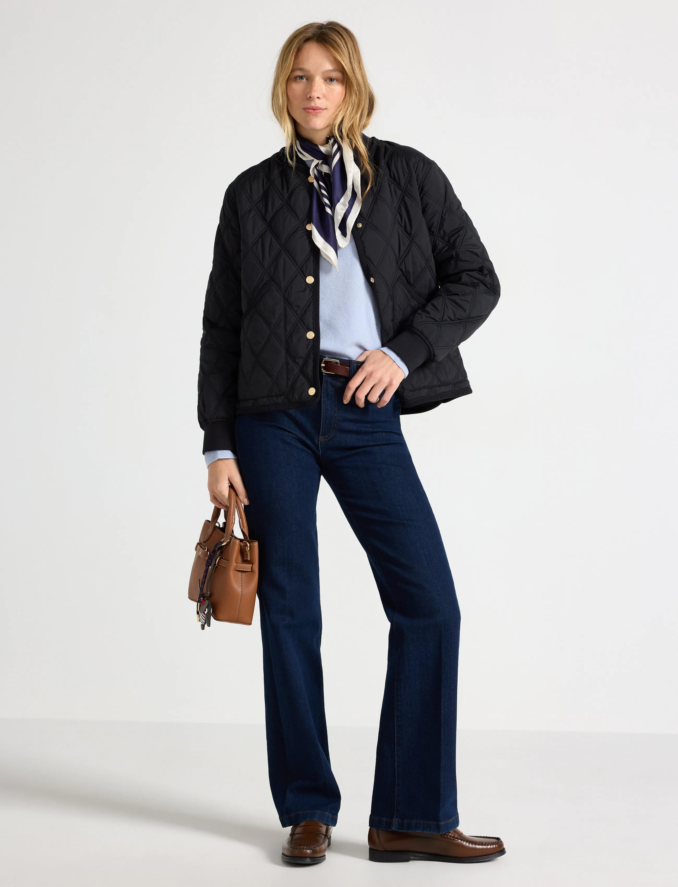 Lindex Quilted jacket - Transitional Layering - BLACK / black